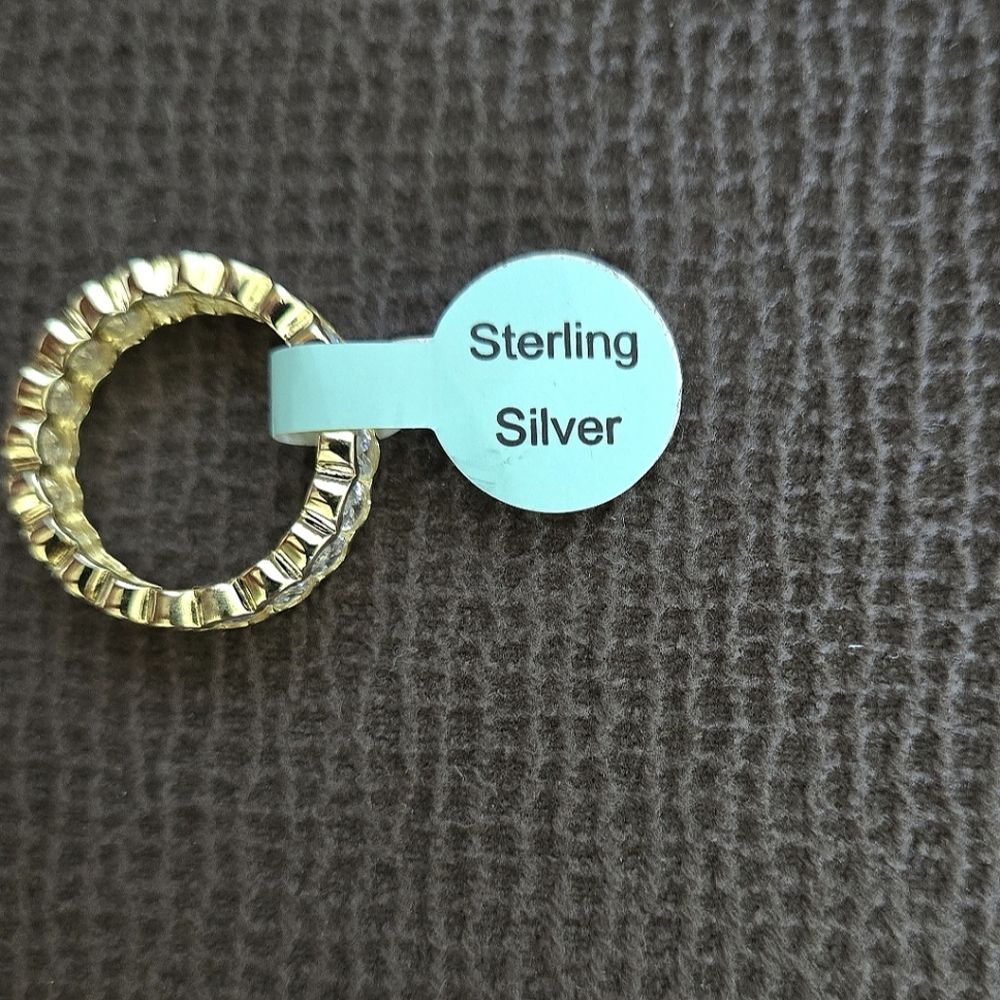 Eternity♾️ Ring💍 With Clear Baguette Crystals💎 - NWT - Picture 5 of 16